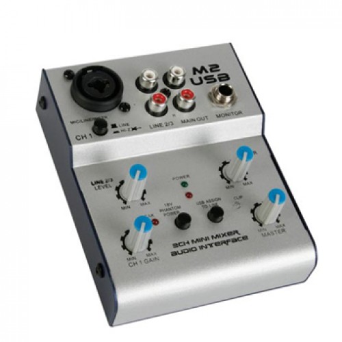 Mini Misturador Áudio USB