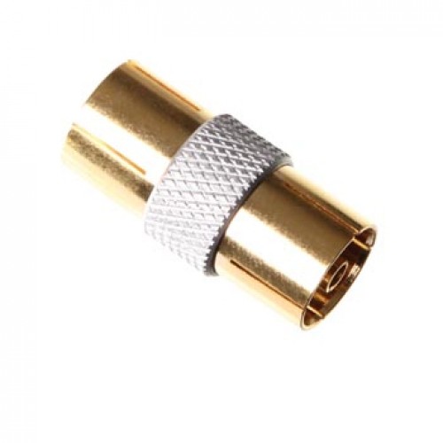 Adaptador TV Coaxial Profissional Fêmea/Fêmea