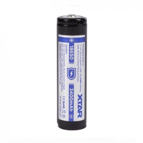 Pilhas Recarregáveis 18650 Ion de Lítio 3.6V 3400mAh 1un