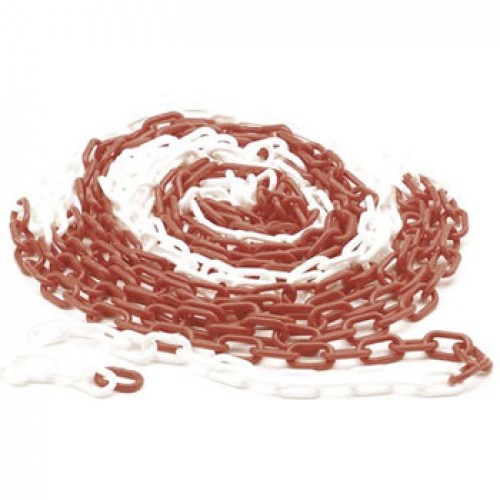 Corrente Sinalização Branco/Vermelho 6mm-10m