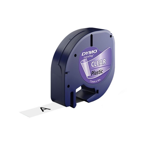 Fita 12mmx4m Plástico Preto/Transparente (12267) S0721530