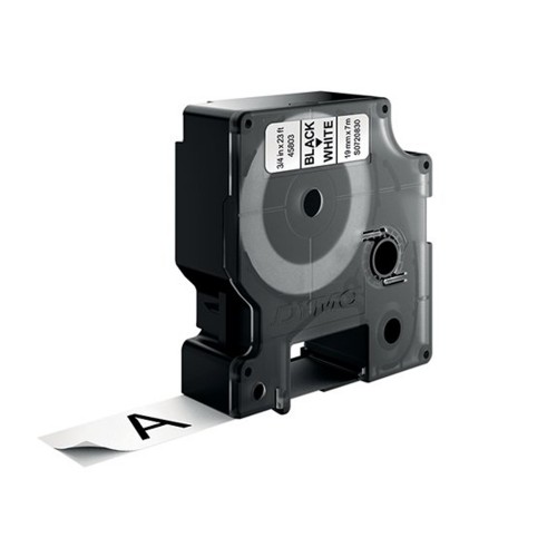 Fita Gravacao Dymo 19mmX7m Preto/Branco  (45803)