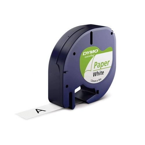 Fita 12mmx4m Papel Preto/Branco (91200) S0721510