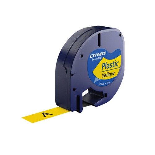 Fita 12mmx4m Plástico Preto/Amarelo (91202) S0721620