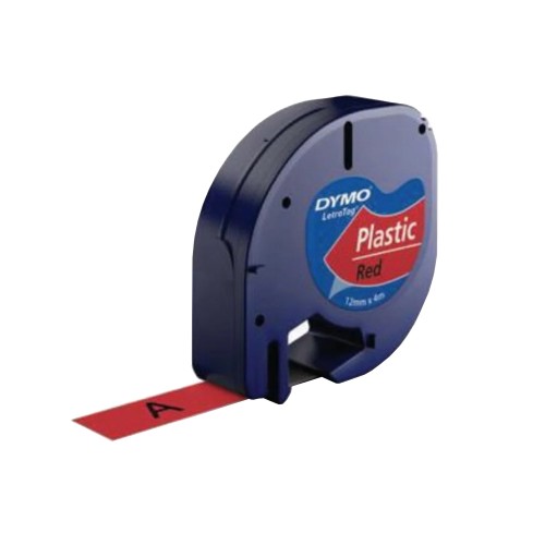 Fita 12mmx4m Plástico Preto/Vermelho (91203) S0721630