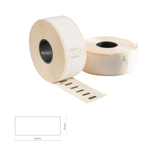 Etiquetas Papel Dymo 89mmx36mm Branco Pack 2 unidades