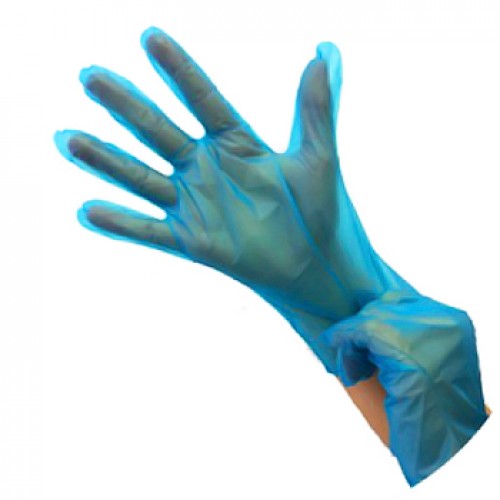 Luvas Polymer Tamanho L s/ Pó Azul 200un
