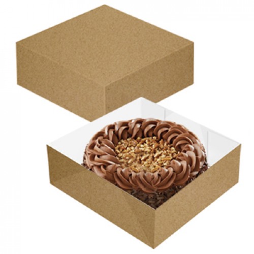 Caixa Cartolina Kraft 24x24x9,5cm 50un