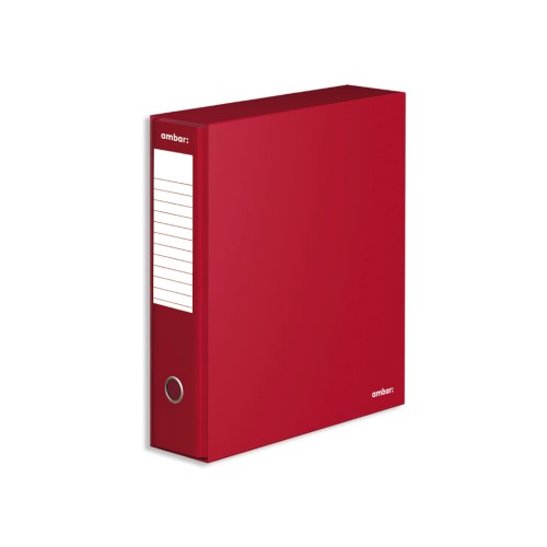 Pasta Arquivo+Cx Ambar L/L Din com calha Bordeaux