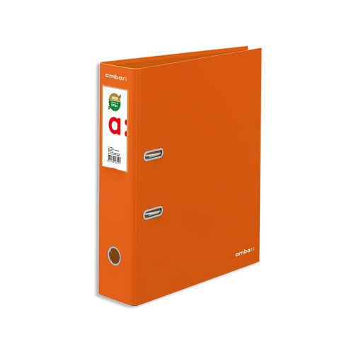 Pasta Arquivo L/L Ambar c/Rado Din Laranja