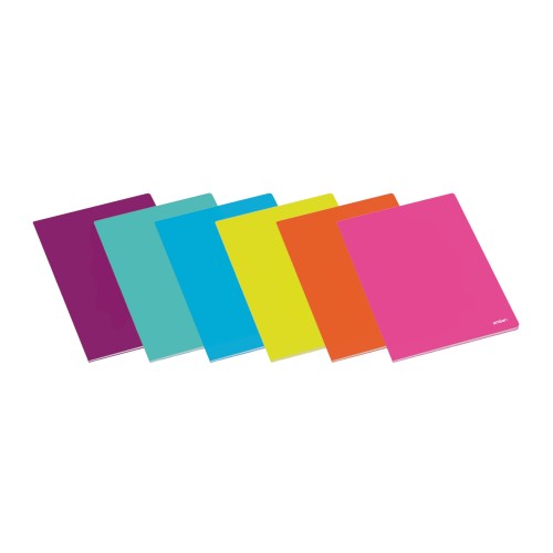 Caderno Agrafado A4 Liso Ambar School Sortido 60Fls 1un