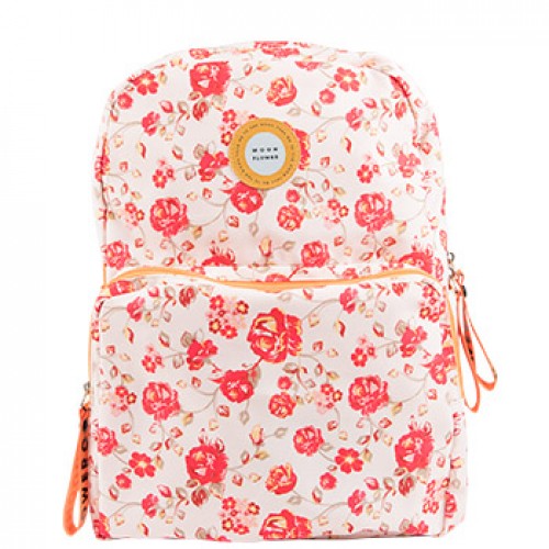 Mochila Escolar 2 Fechos Ambar Moonflower Roses 25L