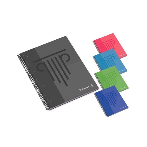 Caderno Espiral A5 Quadriculado 90g Ambar WB Sortido 100Fls