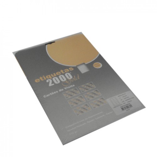 Cartões Visita 86x54mm 210g InkJet 10Fls 100un