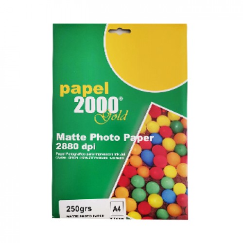Papel A4 250g InkJet 2000 Foto Matte 20 Folhas