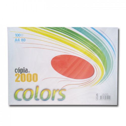 Papel Fotocopia Vermelho A4 80gr 100 Folhas
