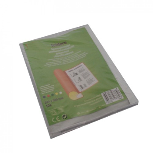 Classificador Capa Transparente Branco 10un