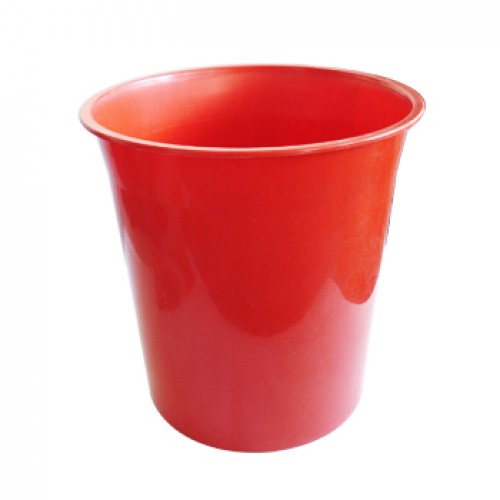 Cesto 15L Plástico Vermelho Opaco