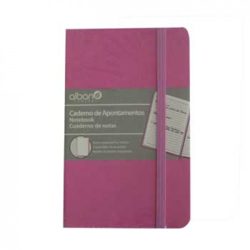Bloco Notas Pautado 14,2x9,6cm Rosa 96Fls