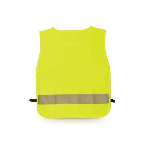 Colete Refletor de Alta Visibilidade Amarelo Criança