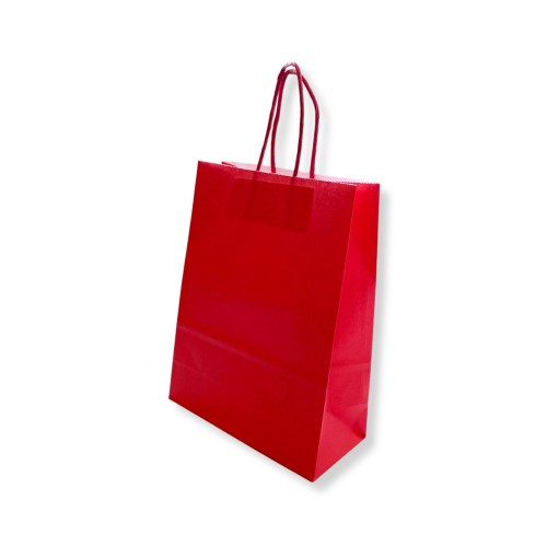 Saco 32x14x40cm Papel Vermelho c/Asas 100gr 1un