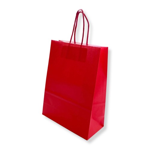 Saco 42x16x49cm Papel Vermelho c/Asas 100gr 1un