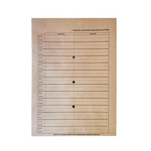 Envelopes Saco Correio Interno 250x350x60mm B4 Kraft 250un