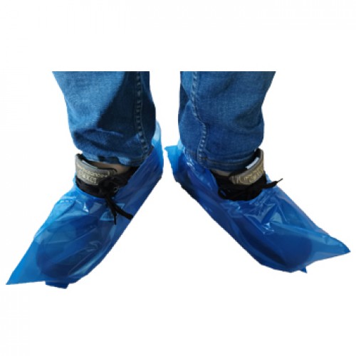 Cobre Sapatos Polietileno sem Elástico Azul 100un