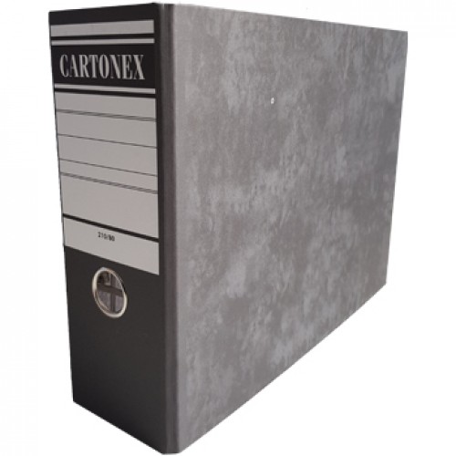Pasta Arq. A5 (Baixo) L/80mm 210x290 Marmoreado Preto