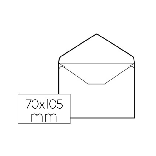 Envelopes 070x105mm A7 s/Janela s/Cola 080g Branco 100un