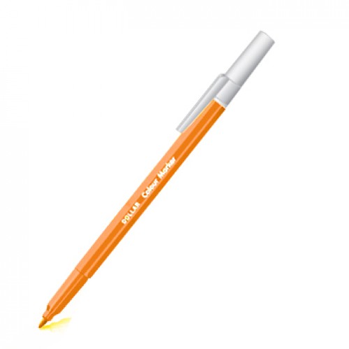 Marcador Feltro Médio Sketch Line 0,5mm Laranja 1un