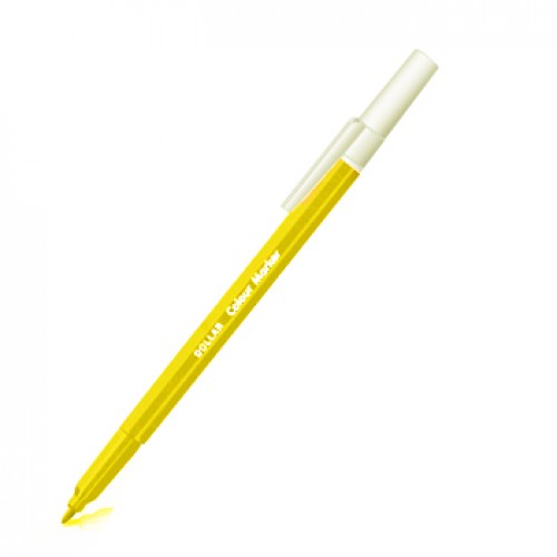Marcador Feltro Médio Sketch Line 0,5mm Amarelo 1un