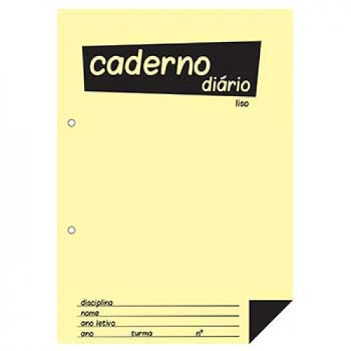 Caderno Diário B5 25x17,6cm Liso 60g 40Fls 1un