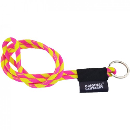 Fita Multiusos Pescoço Tube Long Amarelo/Rosa ø8x47cm