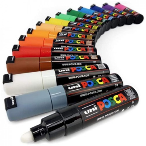 Marcador Uniball Posca PC-7M 4,5mm 15 Cores 15un
