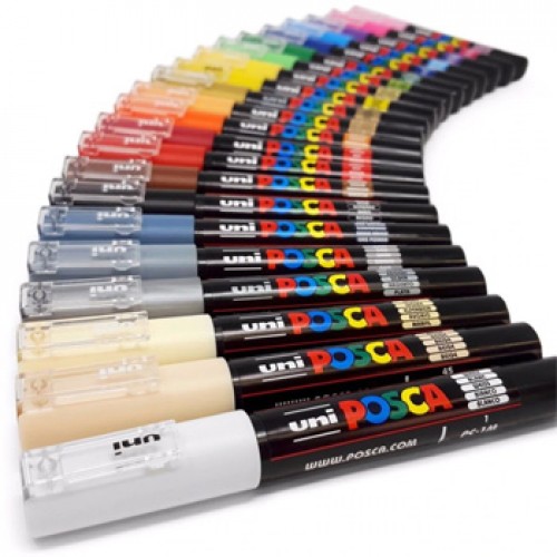 Marcador Uniball Posca PC-1M 0,7mm 21 Cores 21un