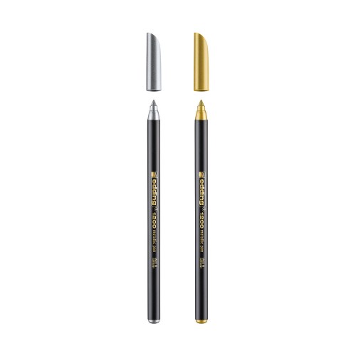 Marcador Médio Edding 1200 1mm 2 Cores 2un