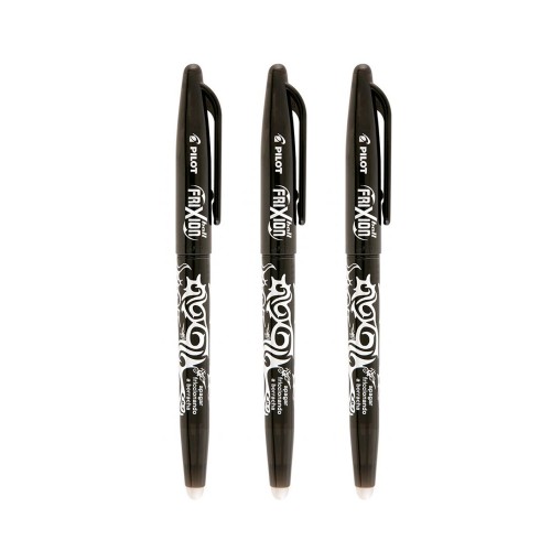 Esferográfica Gel Pilot Frixion Ball Preto 0,7mm 3un