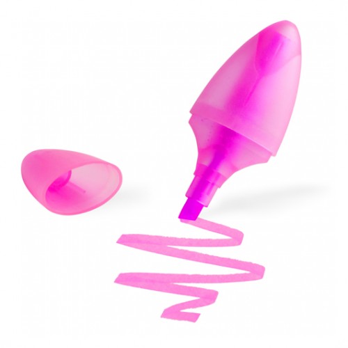 Marcador Fluorescente Rankap Rosa 1un