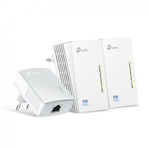 Kit PowerLine 500Mbps c/Wir n 300Mbps 3un