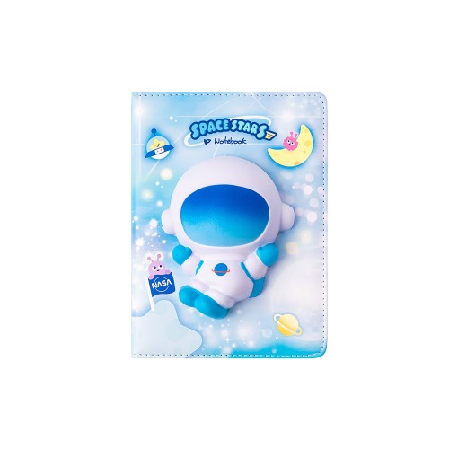 Bloco Notas 193x165mm Squishy Space Stars 128Fls