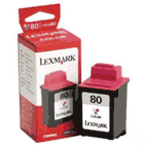 Tinteiro LEXMARK 80 Cor 12A1980 12ml 275 Pág.