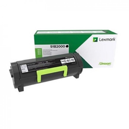 Toner LEXMARK Retorno Preto 51B2000 2500 Pág.