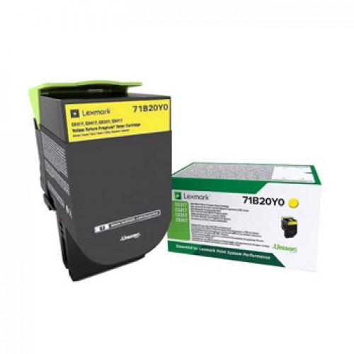 Toner LEXMARK Retorno Amarelo 71B20Y0 2300 Pág.