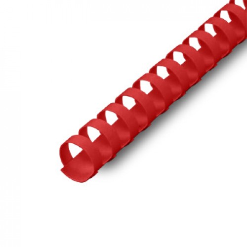 Argolas PVC Encadernar 16mm Vermelho 130 Folhas 100un