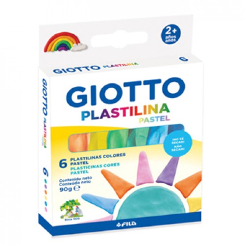 Plasticina 6 Cores Pastel Giotto 6x15g
