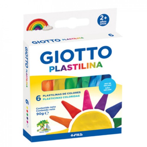 Plasticina 6 Cores Giotto 6x15g