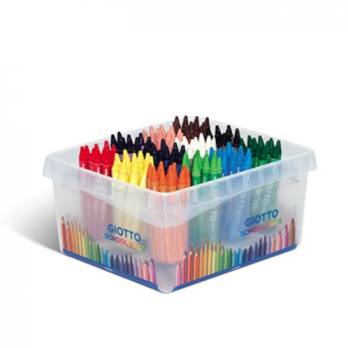 Lápis de Cera 144un Giotto Schoolpack