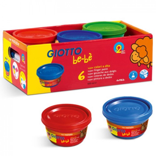 Guache Pintura Dedos 100mlx06 Giotto Be-Be Schoolpack