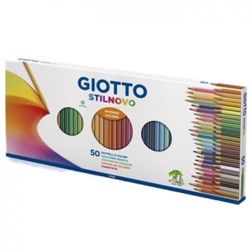 Lápis Cor 50un Cx Cartão Giotto Stilnovo 18cm
